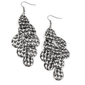 Paparazzi Instant Incandescence Black Metal Earrings